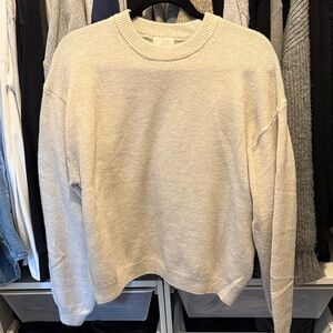 Hm cream crew neck sweater